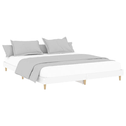 Sengeramme hvit 120x200 cm konstruert tre