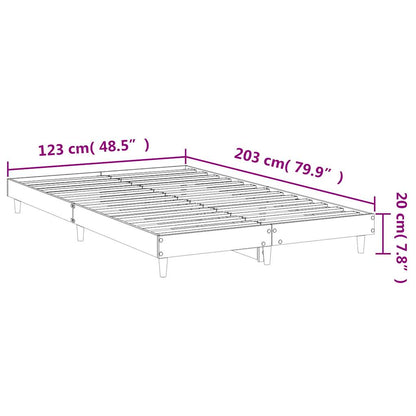 Sengeramme hvit 120x200 cm konstruert tre