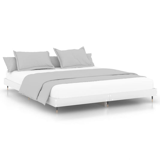 Sengeramme hvit 120x200 cm konstruert tre