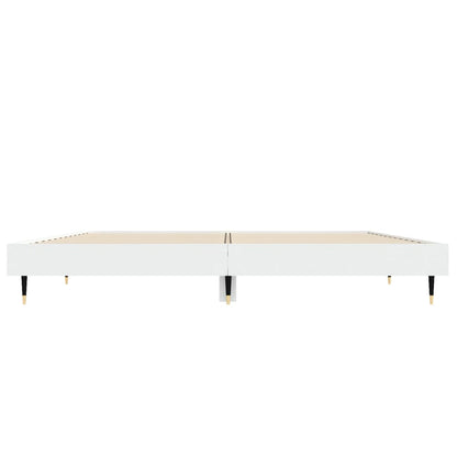 Sengeramme hvit 135x190 cm konstruert tre