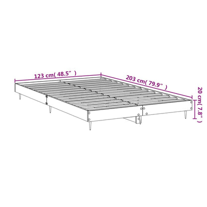 Sengeramme hvit 120x200 cm konstruert tre