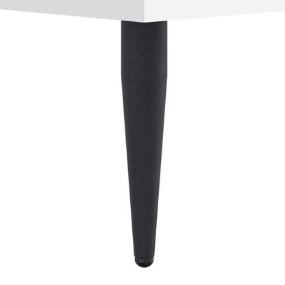 Sengeramme hvit 140x190 cm konstruert tre
