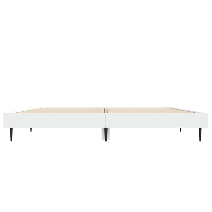 Sengeramme hvit 135x190 cm konstruert tre