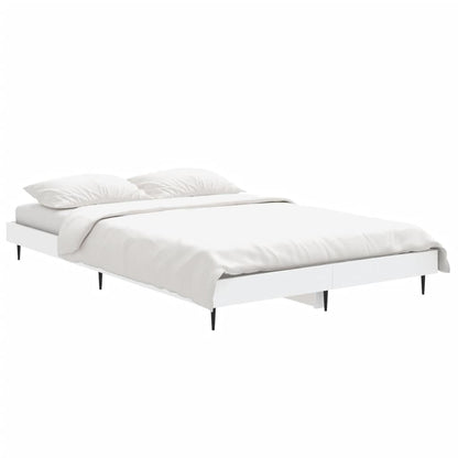 Sengeramme hvit 120x190 cm konstruert tre