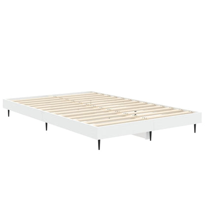 Sengeramme hvit 120x190 cm konstruert tre