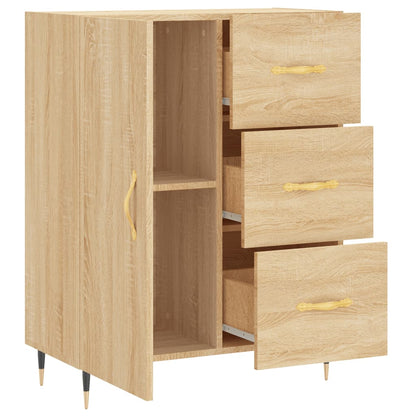 Skjenk sonoma eik 69,5x34x90 cm konstruert tre