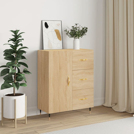 Skjenk sonoma eik 69,5x34x90 cm konstruert tre