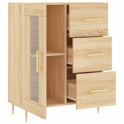 Skjenk sonoma eik 69,5x34x90 cm konstruert tre