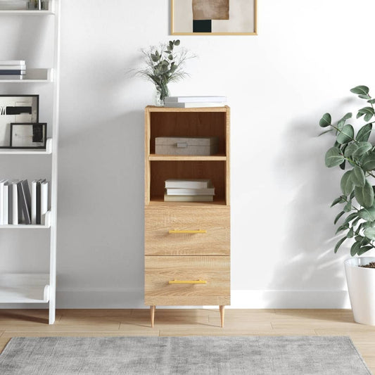 Skjenk sonoma eik 34,5x34x90 cm konstruert tre