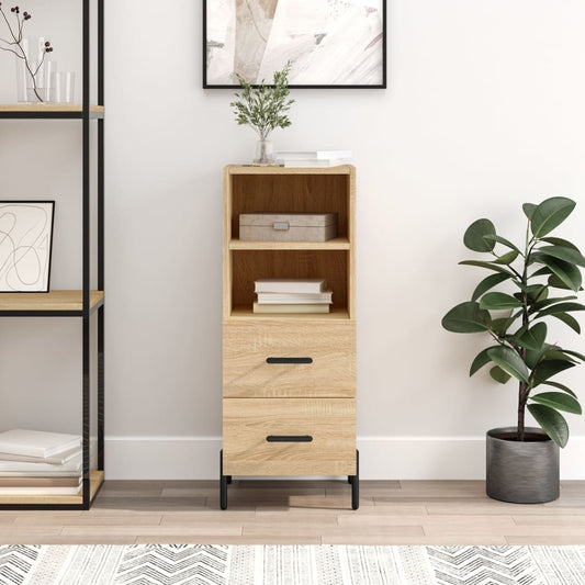 Skjenk sonoma eik 34,5x34x90 cm konstruert tre