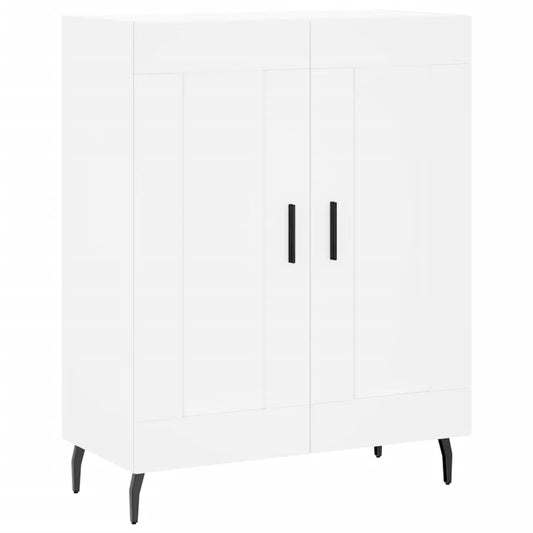 Skjenk hvit 69,5x34x90 cm konstruert tre