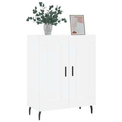 Skjenk hvit 69,5x34x90 cm konstruert tre