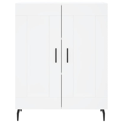 Skjenk hvit 69,5x34x90 cm konstruert tre