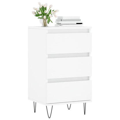 Skjenk hvit 40x35x70 cm konstruert tre