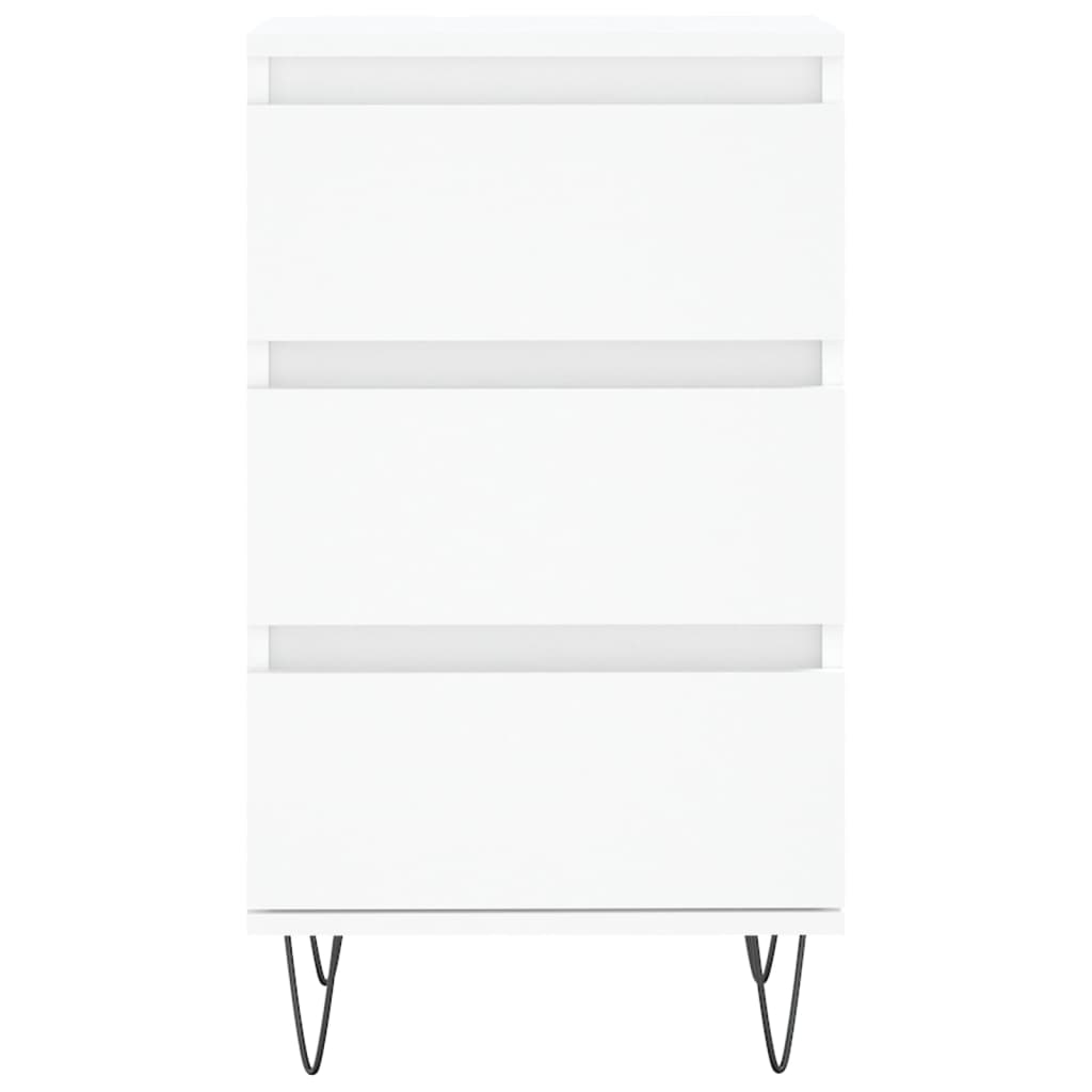 Skjenk hvit 40x35x70 cm konstruert tre