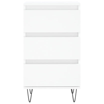 Skjenk hvit 40x35x70 cm konstruert tre