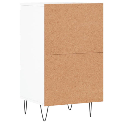 Skjenk hvit 40x35x70 cm konstruert tre