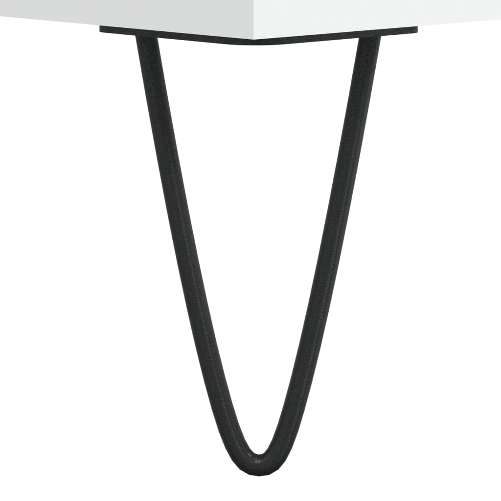 Skjenk hvit 40x35x70 cm konstruert tre