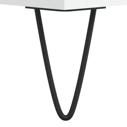 Skjenk hvit 40x35x70 cm konstruert tre