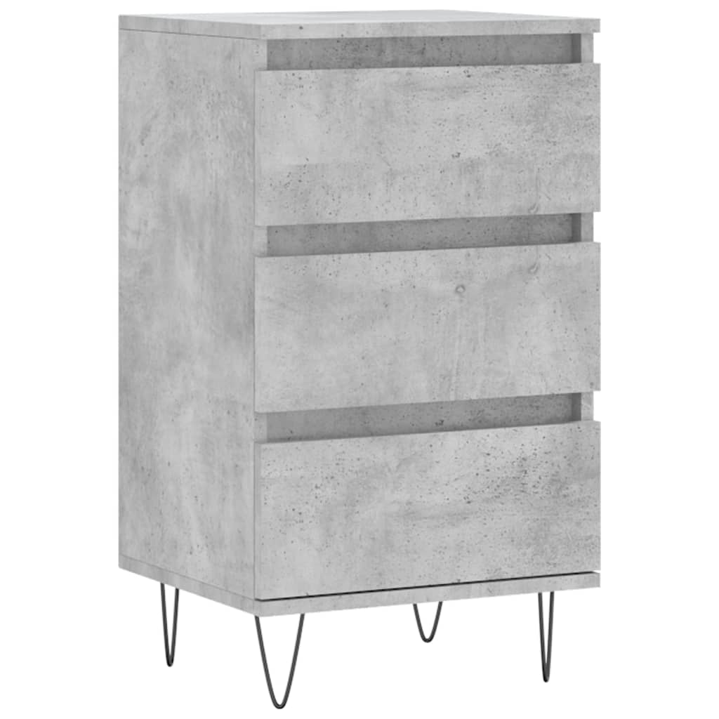 Skjenk betonggrå 40x35x70 cm konstruert tre