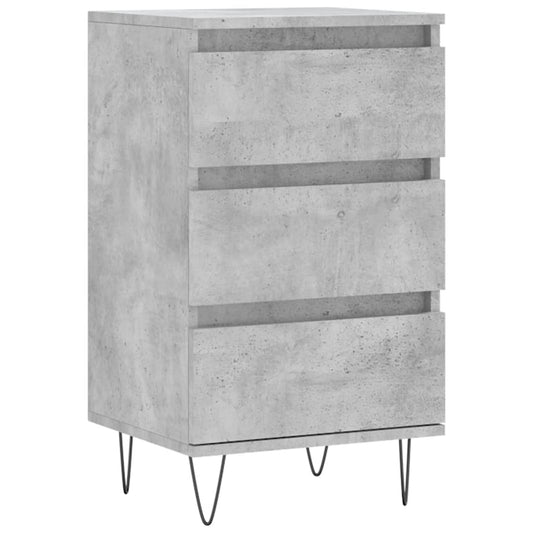 Skjenk betonggrå 40x35x70 cm konstruert tre