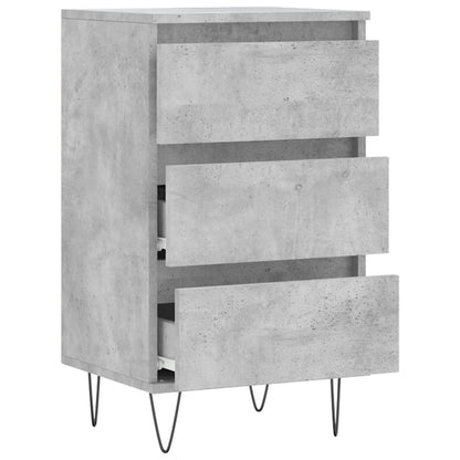 Skjenk betonggrå 40x35x70 cm konstruert tre
