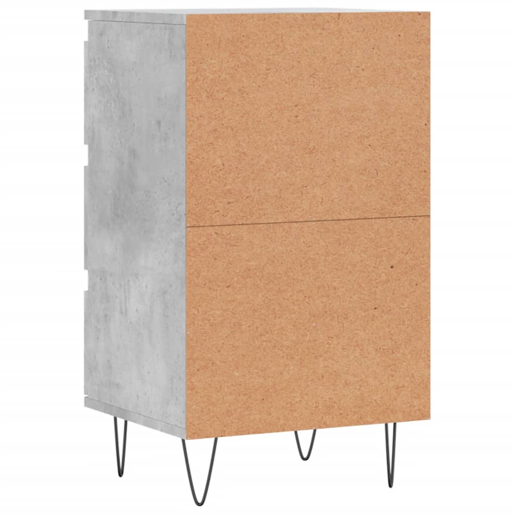 Skjenk betonggrå 40x35x70 cm konstruert tre