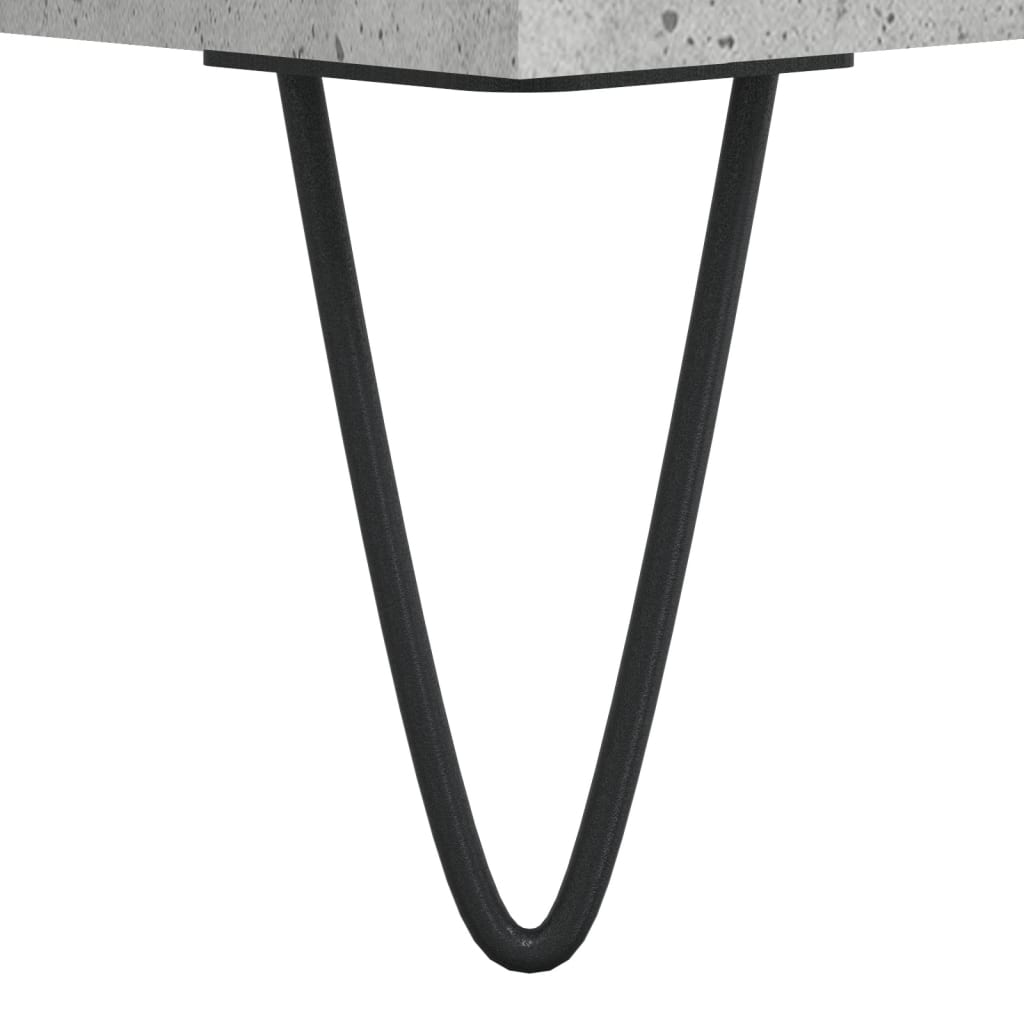 Skjenk betonggrå 40x35x70 cm konstruert tre
