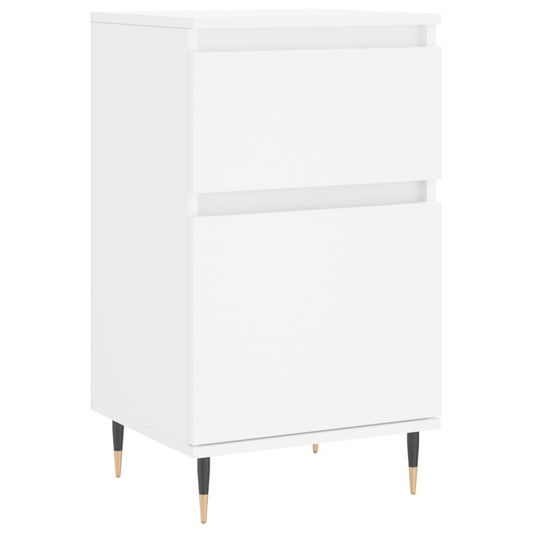 Skjenk hvit 40x35x70 cm konstruert tre