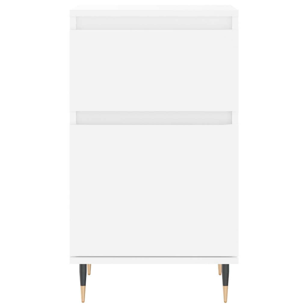 Skjenk hvit 40x35x70 cm konstruert tre