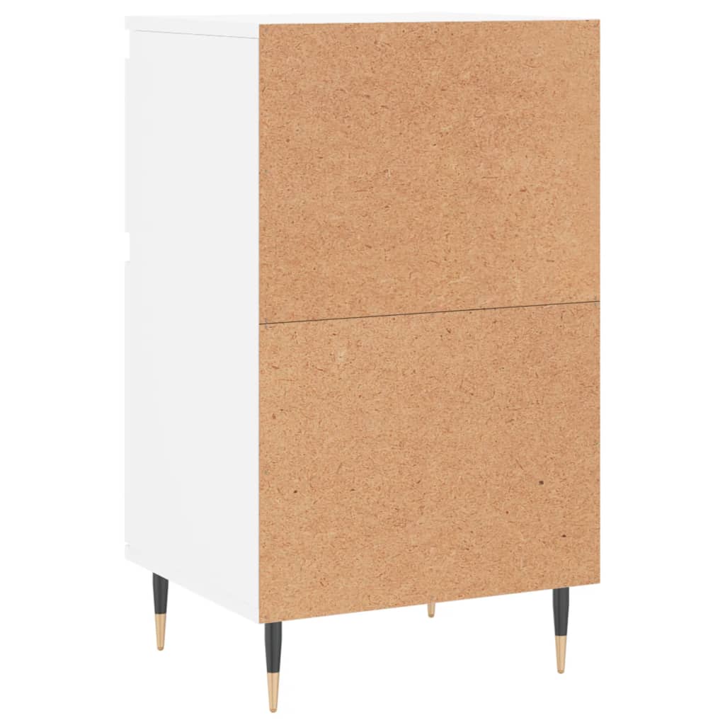 Skjenk hvit 40x35x70 cm konstruert tre