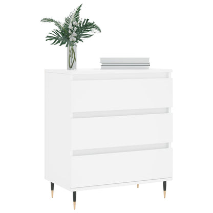 Skjenk hvit 60x35x70 cm konstruert tre