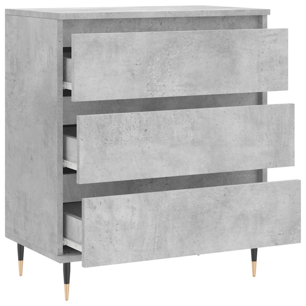 Skjenk betonggrå 60x35x70 cm konstruert tre