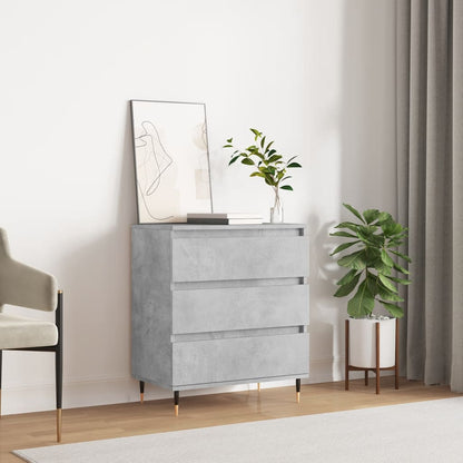 Skjenk betonggrå 60x35x70 cm konstruert tre