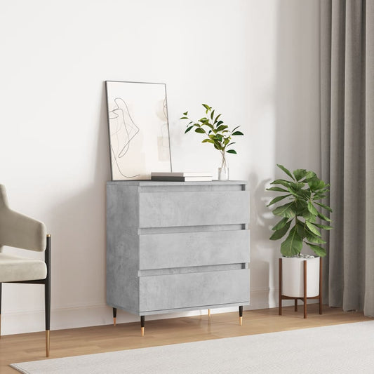 Skjenk betonggrå 60x35x70 cm konstruert tre