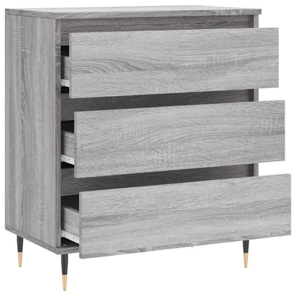 Skjenk grå sonoma 60x35x70 cm konstruert tre