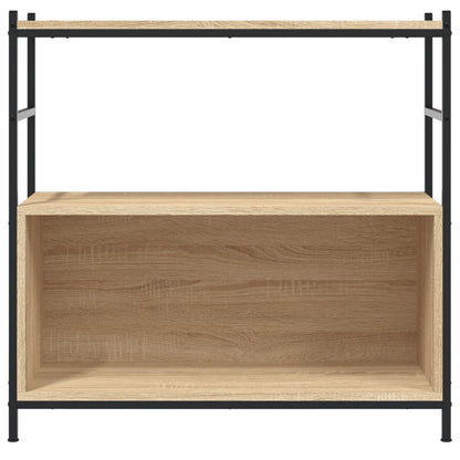 Bokhylle sonoma eik 80x30x78,5 cm konstruert tre og jern