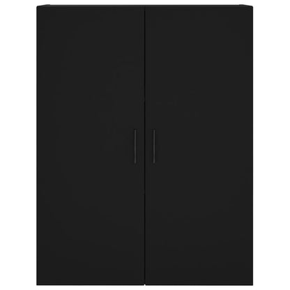 Veggskap svart 69,5x34x90 cm