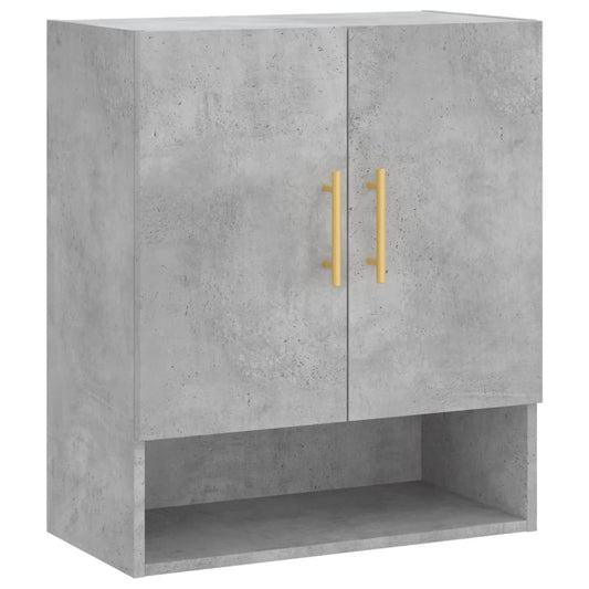 Veggskap betonggrå 60x31x70 cm konstruert tre