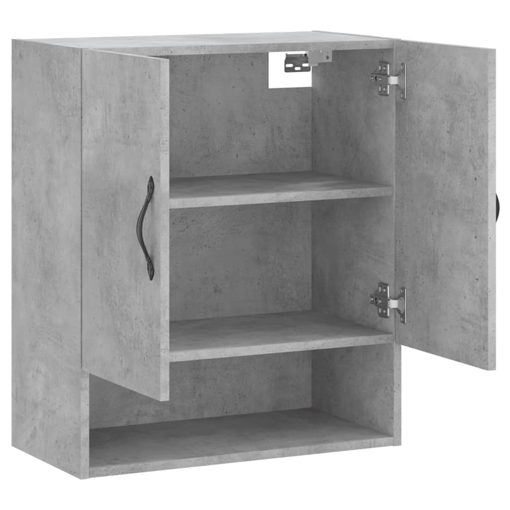 Veggskap betonggrå 60x31x70 cm konstruert tre