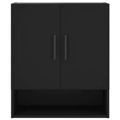 Veggskap svart 60x31x70 cm konstruert tre