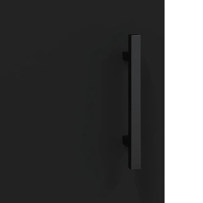 Veggskap svart 60x31x70 cm konstruert tre