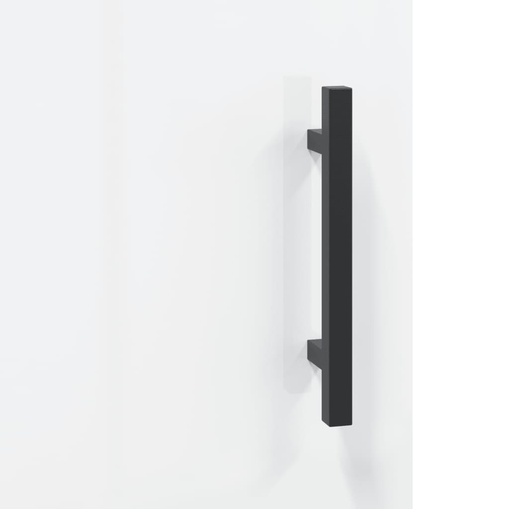 Veggskap høyglans hvit 60x31x70 cm konstruert tre