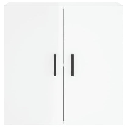 Veggskap høyglans hvit 60x31x60 cm konstruert tre