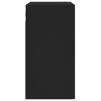 Veggskap svart 60x31x60 cm konstruert tre