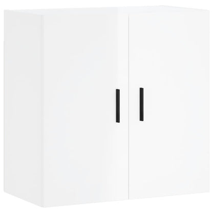 Veggskap høyglans hvit 60x31x60 cm konstruert tre
