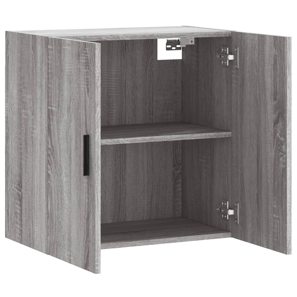Veggskap grå sonoma 60x31x60 cm konstruert tre