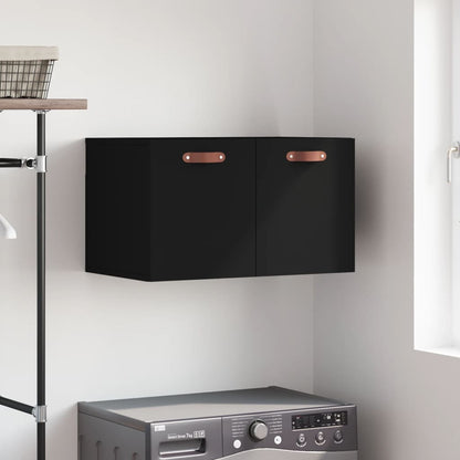 Veggskap svart 60x36,5x35 cm konstruert tre