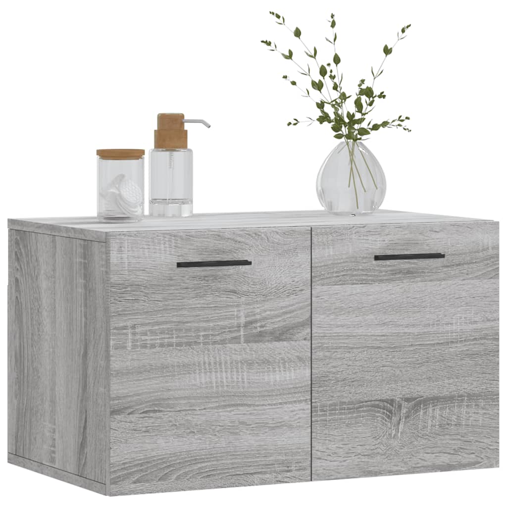Veggskap grå sonoma 60x36,5x35 cm konstruert tre