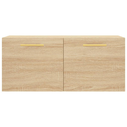 Veggskap sonoma eik 80x36,5x35 cm konstruert tre